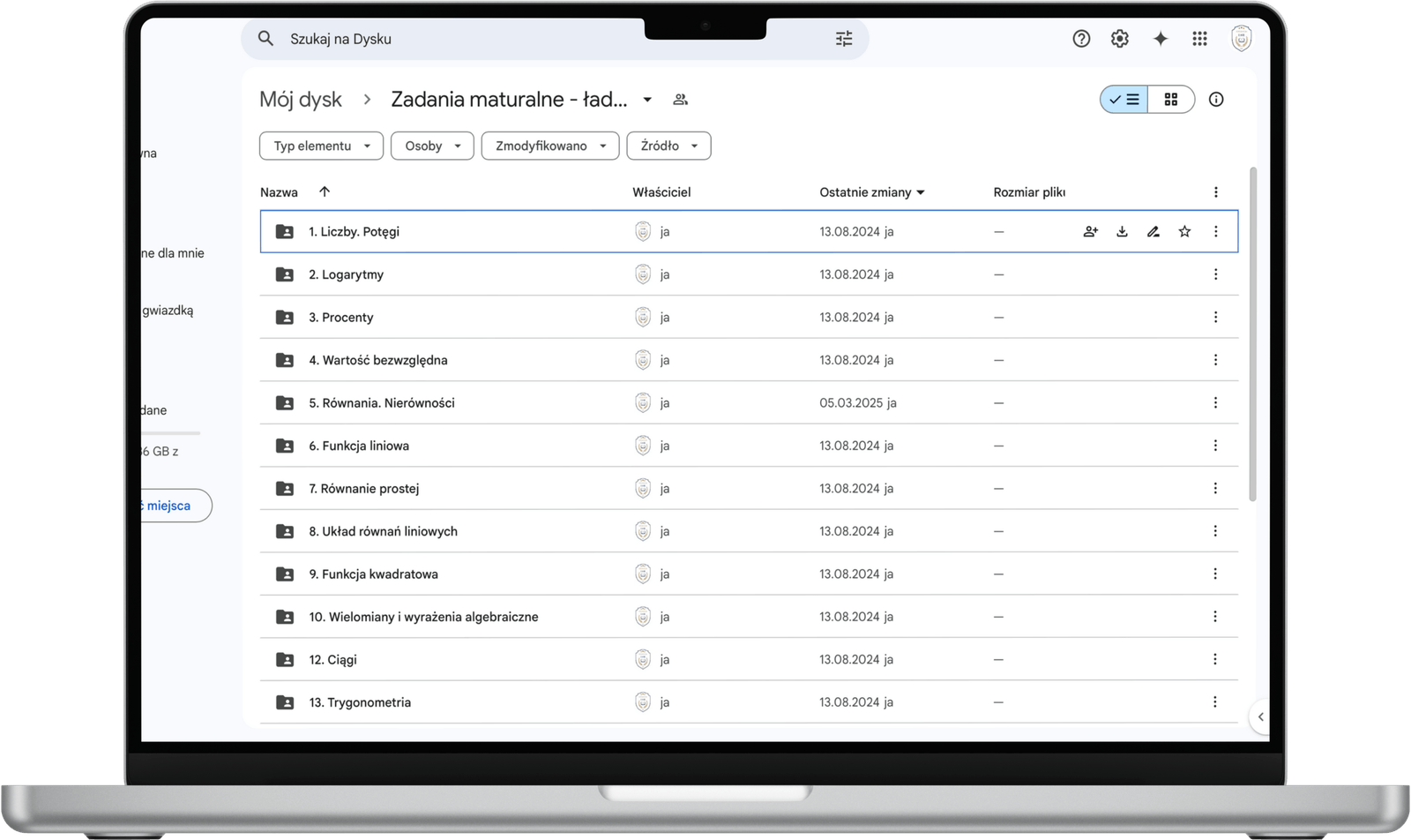 Komplet materiałów